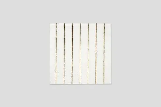 Meri Meri - Gold Stripe Small Napkins