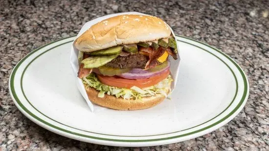 Avocado Bacon Cheeseburger