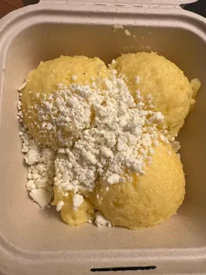 Polenta with Feta Cheese & Sour Cream