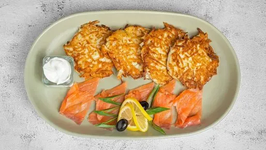 Draniki with Salmon