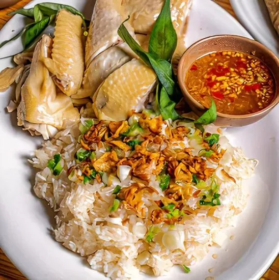 S7. Half Steamed Chicken Sticky Rice