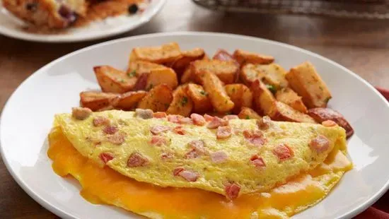 Bacon Ham & Sausage Omelet