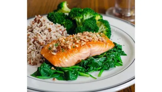 Walnut Honey Lav Salmon