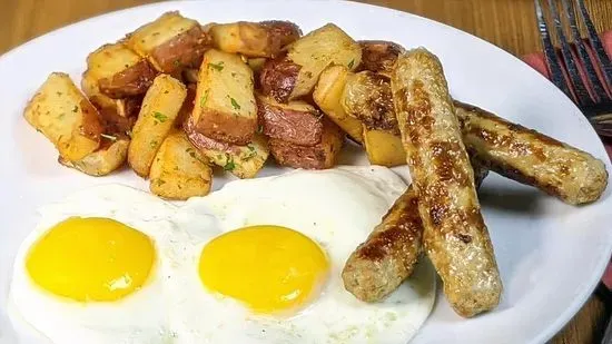 Turkey Sausage & Eggs