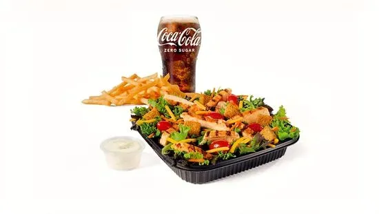 Large Garden Salad w/ Grilled Chicken Combo