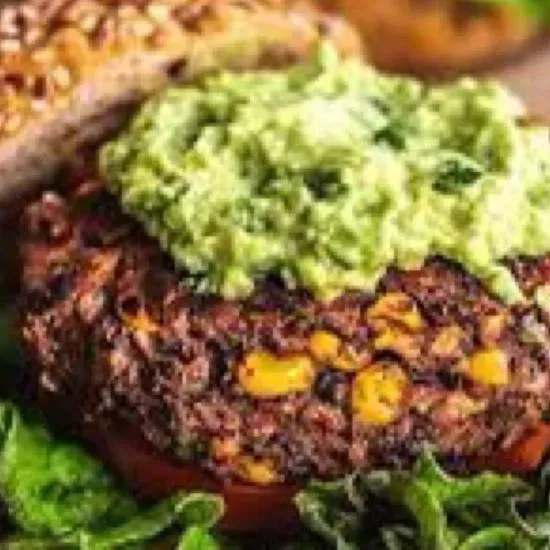 Black Bean\vegan Cheese Burger