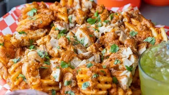 Butter Chicken Waffle Fries