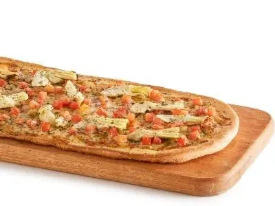 Creamy Pesto Artichoke Flatbread