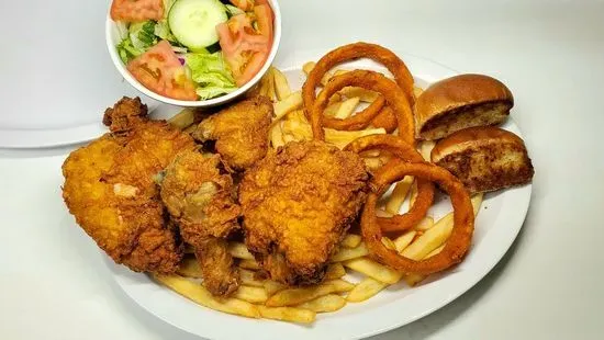 Fried Chicken Dinner Plate