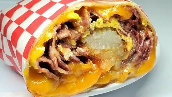 Pastrami Breakfast Burrito