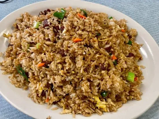 Chinese sausage fried rice 