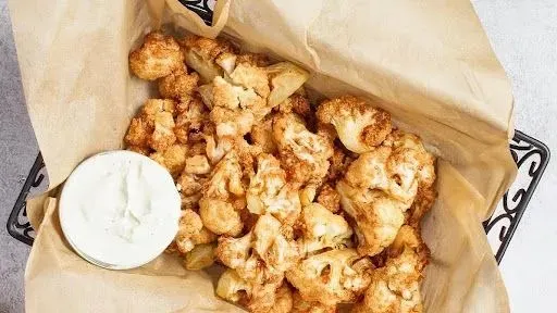 Quick-Fried Cauliflower Florets With Pesto Labane