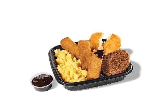 3PC Banana French Toast Sticks Platter w/ Sausage