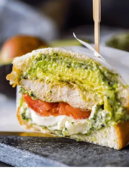 Chicken Pesto Caprese Sandwich