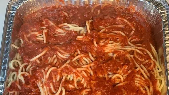 1/2 Tray Spaghetti Marinara