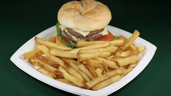 Pedone's Double Burger with Fries