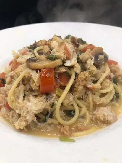 Crab and Spaghetti