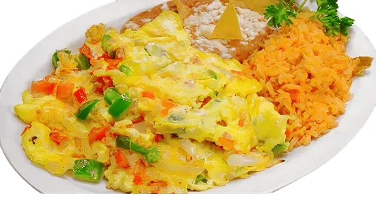 Huevos a la Mexicana (plate)