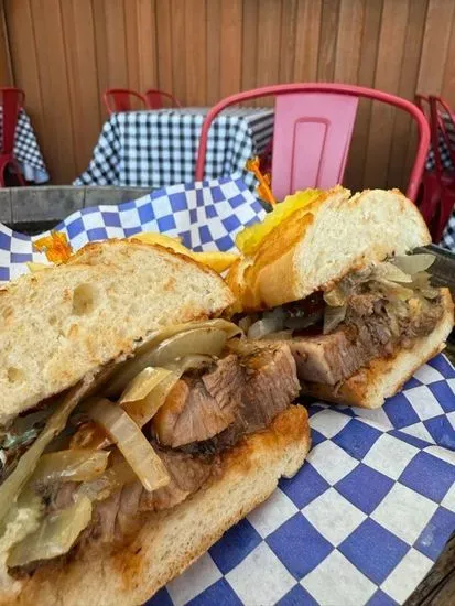 12-Hour Smoked Brisket Sandwich