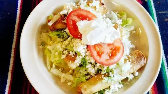 Tacos Dorados. Chicken or potato.