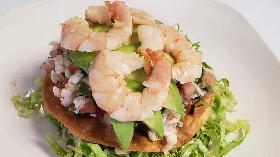 5. Tostada de camarón