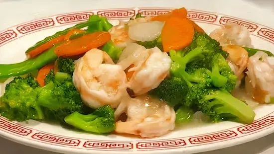 Prawns with Assorted Vegetables / 什錦蝦