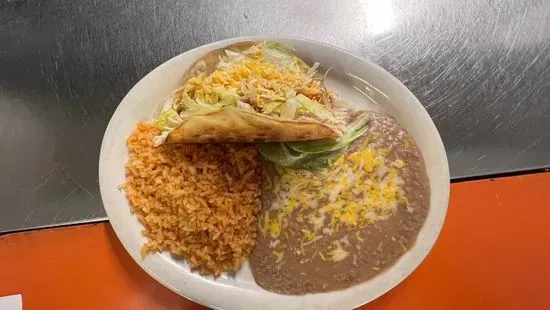 22. Chicken Taco, Rice & Beans