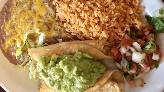 9. Two Taquitos, Rice & Beans