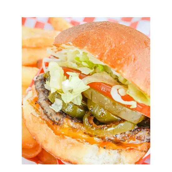 Jalapeno & Cheddar Burger