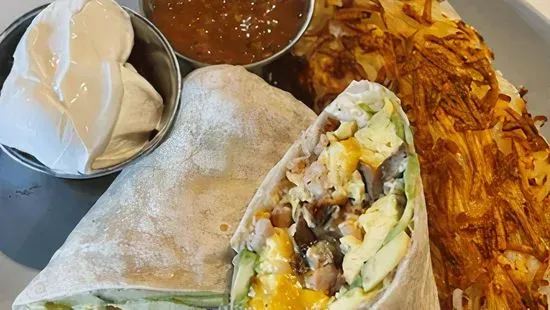 Meat-Lovers Breakfast Burrito