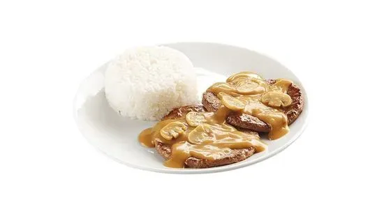 2pc Burger Steak w/ 1 Side & Drink