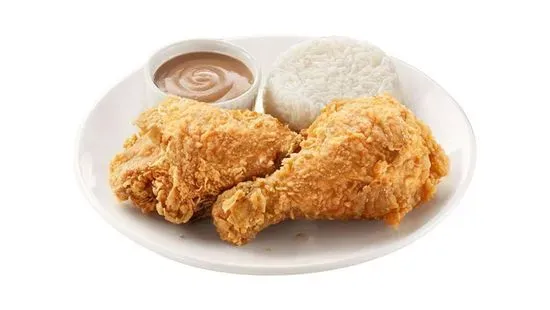 2pc Chickenjoy w/ 1 Side & Drink