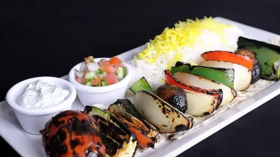 Veggie Kabob Plate