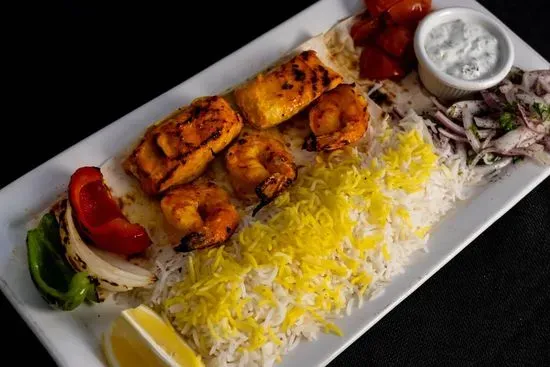 ½ Tiger Shrimp & ½ Salmon Kabob