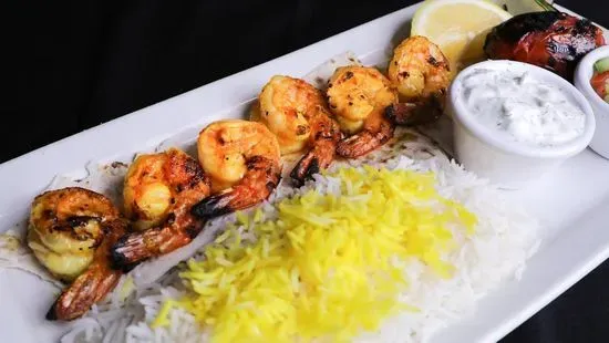 Tiger Shrimp Kabob Plate