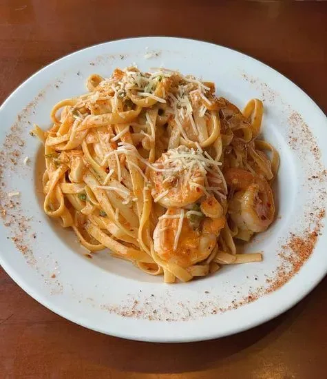 Cajun Spiced Shrimp Fettuccine