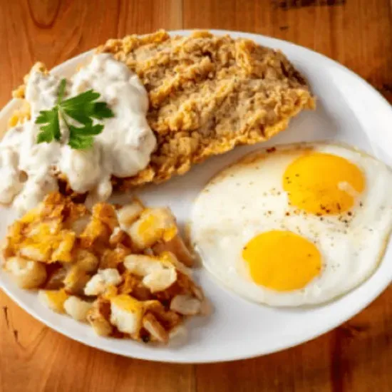 Chicken Fried Steak & Eggs