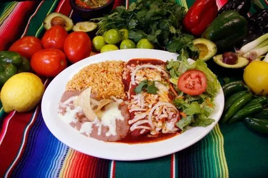 #2 Shredded Beef Enchiladas