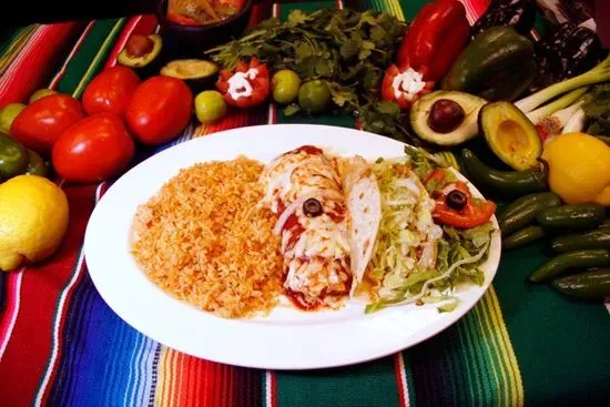 #15 Grilled Chicken Enchilada and Taco