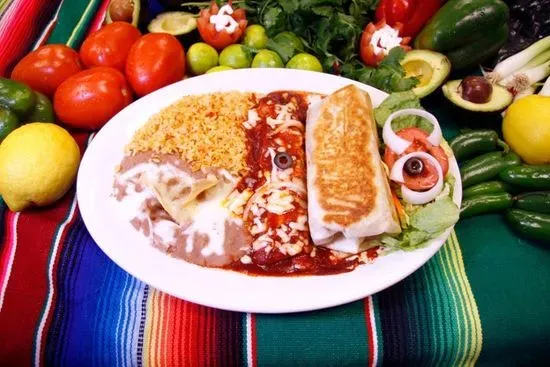 #5 Asada Enchilada and Burrito