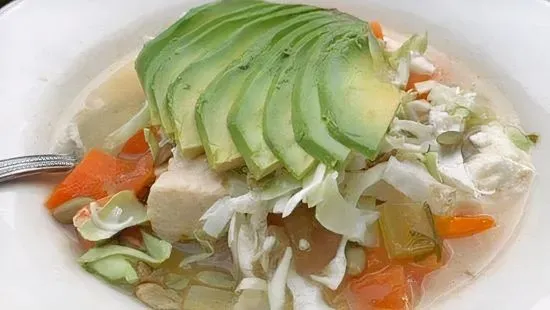 Keto Chicken Lime Soup Bowl