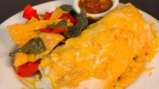 Chicken Chile Verde Breakfast Burrito