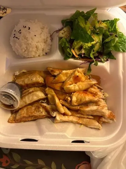 Chicken Teriyaki & Tempura & Gyoza