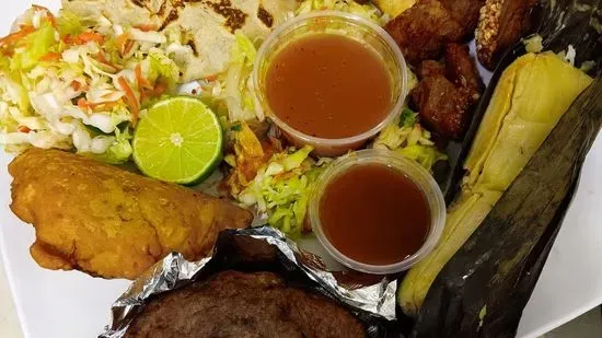 Plato típico salvadoreño 