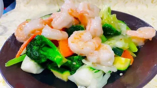 Prawns w/Mixed Vegetable雜菜大蝦