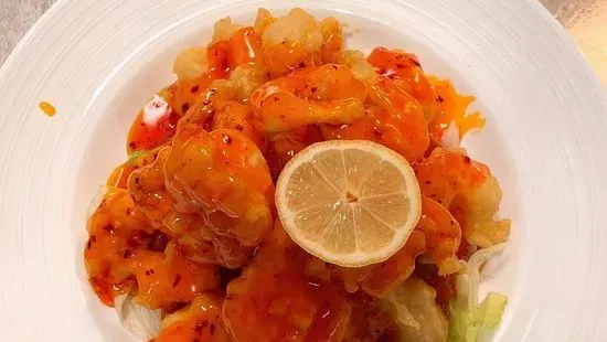 Hunan Lemon Shrimp