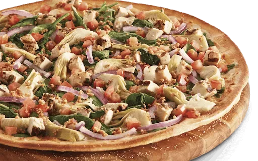 Spinach Garlic Chicken Pizza