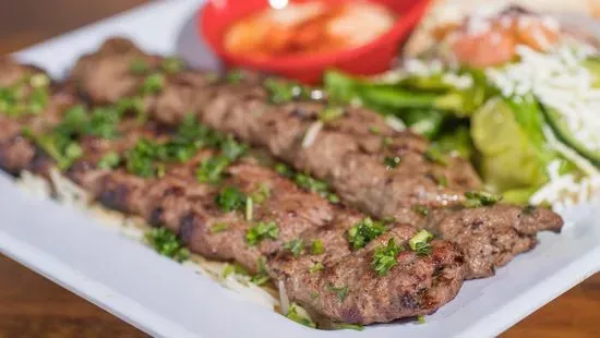 26. Lule Beef Kabob platter