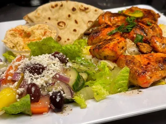 29. Chicken Kabob (Souvlaki) platter