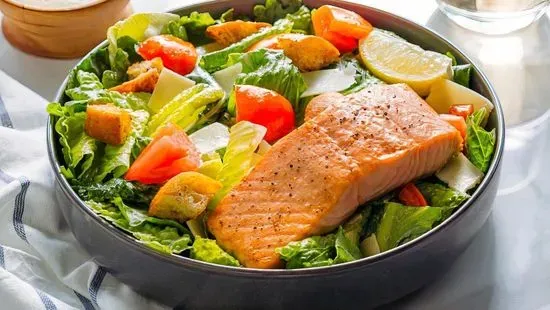 Grilled Salmon Caesar Salad